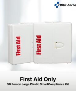 First Aid Only 1000-FAE-0103 50-Person SmartCompliance OSHA First Aid Kit for Businesses, Large Plastic First Aid Cabinet with Medications, 245 Pieces 18 61fZGI3X1gL