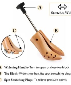 FootFitter High Heel Women Shoe Stretcher, Adjustable Shoe Stretcher for 3” to 6” Heels, Width Stretcher for Women Stilettos & Pumps (US 8-10.5) LARGE Women's Large (8 - 10.5) 15 61fZrb6U9L