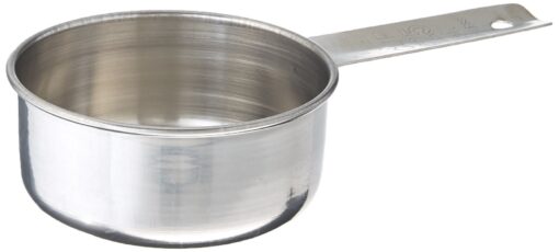 Tablecraft 1/2 Cup Stainless Steel Measuring Cup 4-Ounce