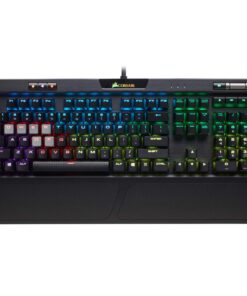 Alternative view of Corsair K70 RGB MK.2 Rapidfire Mechanical Gaming Keyboard - USB Passthrough & Media Controls - Fastest & Linear - Cherry MX Speed - RGB LED Backlit MX SPEED (Linear & Fast) Black
