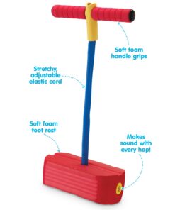 Kidoozie Foam Pogo Jumper – Indoor & Outdoor Play – Encourages an Active Lifestyle – Makes Squeaky Sounds, 250 Pound Capacity - Ages 4+, G02404 17 61fanndJ5wL
