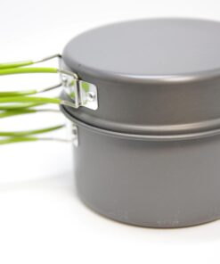 Wealers Camping Cookware 11 Piece Outdoor Mess Kit Backpacking| Trailblazing add on | Compact| Lightweight| Durable with Chef Pots, Bowls, Utensils and Mesh Carry Bag Included (11 Piece Set) 33 61faoayYZHL