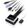 IOGEAR 2-Port USB HDMI Cabled KVM Switch - 1920 x 1200 60Hz - Hotkey or Remote Button Switch - 2.1 Stereo - USB 2.0 Mouse Port Can Be Used As USB Hub and USB Peripheral Sharing - Mac / Win - GCS62HU 3 61fbhAcVBcL