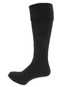 Mens Scottish Highland Wear Wool Kilt Hose Socks (1 Pair) 7-12 US Black 8 61fcavjlExS