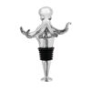 Twine Octopus Wine Bottle Stopper, Keep Wine Fresh, Fits Standard Bottles, Metal, Rubber Seal, Silver, Set of 1 11 61fdeld6uYS
