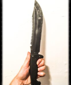 SOG Jungle Primitive Fixed Blade- Field and Camping Tactical Machete with Sheath for Clearing Brush, Full Tang Survival Knife 15.3 Inches (F03TN-CP), Steel,Black 43 61fe24NGKL