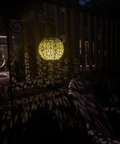 Homeimpro Solar Big Lantern Hanging Garden Outdoor Waterproof Decorative Lights Metal Table Lamp for Patio, Yard, Christmas Gift, 2023 New Updated Bottom Pattern (1Pack, Teal Blue) 41 61feJ3a3CxL