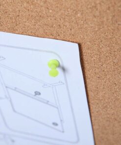 VIZ-PRO Cork Notice Board, 48 X 36 Inches, Cork Bulletin Board with Silver Aluminium Frame 48x36 inches 14 61fg8TSiDJL