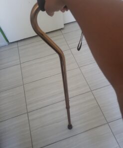 DMI Walking Cane and Walking Stick for Adult Men and Women, FSA Eligible, Lightweight,Ergonomic Hand Grip and Wrist Strap Bronze 1 17 61fgI9hnlTL