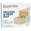 WonderSlim Protein & Fiber Bar, Fluffy Vanilla Crisp - 15g Protein, 7g Fiber, Gluten Free (7ct) 18 61fgapJrdpL