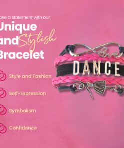 Infinity Collection Dance Bracelet- Girls Dance Jewelry - Gift For Dance Recitals, Dancers and Dance Teams 5-7 Inches 9 61fhLwU3urL