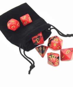 New 5 x 7-Die Series Polyhedral Dice Set - 5 Colors Dungeons and Dragons DND RPG MTG Table Games Dice with 5 Free Pouches by Flyesto 16 61fi3zC6LL