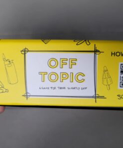 OFF TOPIC Party Game for Adults - Fun Adult Board Games for Groups of 2-8 Players - Hilarious Game Night Card Game for Friends, Family & More Yellow 48 61fkPxfYjzL