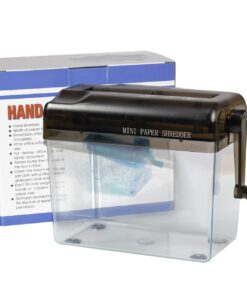JIKIOU Mini Hand Shredder Portable Paper Shredder Manual Shredder Documents Paper Cutting Tool Home Office Desktop Stationery Black Mini Black-Half A4 13 61fn2q5VdsL