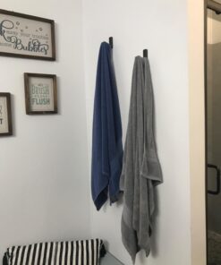 BLISSPORTE Bathroom Single Towel Wall Hook Oil Rubbed Bronze Bathrobe Coat Hanger Premium Brass Hand Towel Holder Organizer Heavy Duty Kitchen Lavatory Closet Hat Handbage Hanging Rack (2-Pack) 19 61fnVXjuuFL