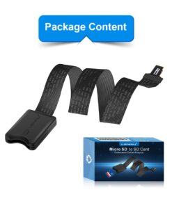 LANMU Micro SD to SD Card Extension Cable Adapter Flexible Extender Compatible with Ender 3 Pro/Ender 3/Ender 3 V2/Ender 5 Plus/5 Pro/CR-10S Pro/Anet A8 /Raspberry Pi (18.9in/48cm) Black 14 61fnYq4NmL