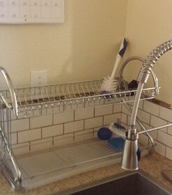 Better Chef DR-22, 22-Inch, Chrome Plated, S-Shaped, Rust-Resistant, 2-Tier Dishrack S-Shape 21 61fpOKjO82L