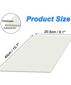 uxcell 1 Pack Thermal Pad, 400 x 205 x 0.5mm Highly Efficient CPU Thermal Conductive Pad, Heat Dissipation Silicone Thermal Pad for Laptop Heatsink CPU GPU SSD IC LED Cooler 12 61fquo4jInL