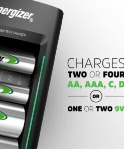 Alternative view of Energizer Rechargeable AA and AAA Battery Charger (Recharge Value) with 4 AA NiMH Rechargeable Batteries