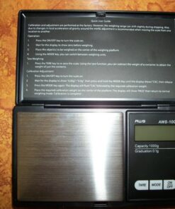 AMERICAN WEIGH SCALES Series Digital Pocket Weight Scale 1kg x 0.1g, (Black), AWS-1KG-BLK 1000G x 0.1G 34 61frRe emyL