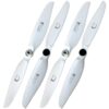 XOAR 9450 Wood Self-Tightening Propellers 2CW/2CCW with Aluminum Adapters for DJI Phantom 4, Phantom 3 Standard, Advanced, Professional, Quadcopters, E300 Upgrade (2 Pairs) Matte White
