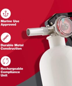FIRST ALERT AUTOMAR10 Car and Marine Fire Extinguisher, FE10GR, UL RATED 10-B:C, White, 1-Pack 12 61fsZzJNfuL