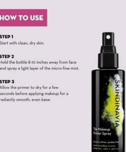 Skindinavia The Makeup Primer Spray Oil Control - Spray On Mattifying Base Layer For Oily Skin & Face - Oil Absorbing, Shine Control, & Pore Minimizer (8 Oz) 8 Ounce 8 61fvSZodMdL