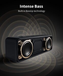 Anker Soundcore 2 Portable Bluetooth Speaker with 12W Stereo Sound, Bluetooth 5, Bassup, IPX7 Waterproof, 24-Hour Playtime, Wireless Stereo Pairing, Speaker for Home, Outdoors, Travel Black 36 61fwCqHq5KL