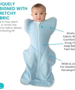 Love to Dream Swaddle UP, Baby Sleep Sack, Self-Soothing Swaddles for Newborns, Improves Sleep, Snug Fit Helps Calm Startle Reflex, New Born Essentials for Baby, 13-19 lbs, Gray Medium (13-19 lbs.) 28 61fwSkz4FkL