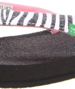 Sanuk Yoga Wildlife Girls Flip Flop (Toddler/Little Kid/Big Kid) Toddler (1-4 Years) 7/8 M US Toddler Zebra