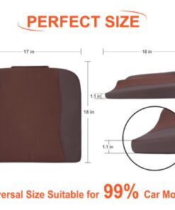Lofty Aim Car Seat Cushion, Comfort Memory Foam Car Cushions for Driving - Sciatica & Lower Back Pain Relief, Seat Cushion for Car Seat Driver, Office Chair, Wheelchair (Brown) Brown 15 61fyRoS7KtL