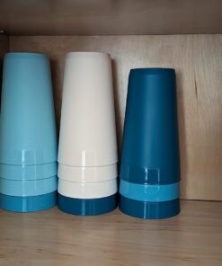 US Acrylic Newport 20 ounce Unbreakable Plastic Stackable Water Tumblers in Blue Sky | Set of 12 Drinking Cups | Reusable, BPA-free, Made in the USA, Top-rack Dishwasher and Microwave Safe 20-ounce 29 61fyl6CZIdL