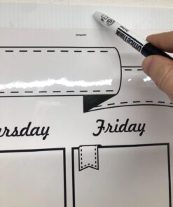 Jumbo Dry Erase Laminated Wall Calendar, Huge 36 Inch by 36 Inch Size, Monthly Planner for Home Office Classroom, Goal Tracker, Reusable PET Film, Never Folded, Includes 5 Markers, 8 Tacks, 1 Eraser white 36 x 36 - 1 month Artsy 21 61g k HIk9L