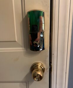 MiLocks TF-02P Digital Deadbolt Door Lock with Electronic Keypad for Exterior Doors, Polished Brass 15 61g0KBUaepL