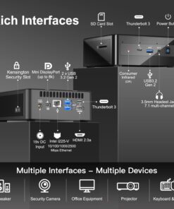 Intel NUC 11 with Intel Core i7-1165G7, 32GB DDR4 RAM & 1TB PCle SSD, 12MB Cache, Up to 4.70 GHz Intel NUC with Intel Iris Xe Graphics, WiFi6, Bluetooth, 8K Support - Built-in Win11 Pro NUC11PAHi7 32GB+1TB 17 61g0Omn38gL