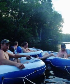 Intex River Run II Inflatable 2-Person Pool Tube Float with Attached Cooler and Repair Kit Multi-colored 35 61g0gFkGmLL