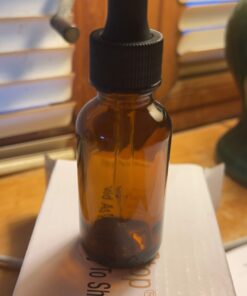 DropperStop 1oz Amber Glass Dropper Bottles (30mL) with Tapered Glass Droppers - Pack of 2 19 61g2SClHEAL