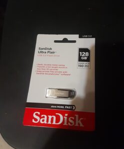 SanDisk 128GB Ultra Flair USB 3.0 Flash Drive - SDCZ73-128G-G46, black 40 61g2Wm3P8pL