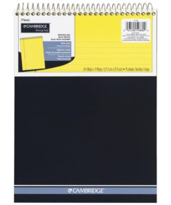 Mead Legal Pad Writing Pads, Top Bound, Wide Ruled Paper, 8-1/2" x 11", 70 Sheets, Great for Use as Home Office Supplies, Memo Pads, Note Pads, or Steno Pads, Letter Writing, Canary Yellow (MEA59880) 15 61g38licbaL