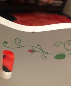 Badger Basket Toy Doll Bed with White Bedding and Personalization Kit for 20 inch Dolls - White Rose 35 61g3ZvglW5L