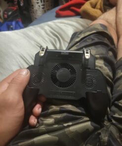 COOBILE Gaming Grip with Portable Charger Cooling Fan,for PUBG Mobile Controller L1R1 Mobile Game Trigger Joystick for Phone (Upgraded Version 4000mAh) Upgraded Version 4000mAh 22 61g3sPeGdNL