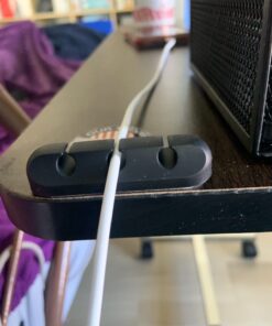 Cable Clips, 3 Packs Cord Management Organizer, Silicone Adhesive Hooks, Wire Cord Holder for Power Cords and Charging Accessory Cables, Mouse Cable, PC, Office and Home (7, 5 and 3 Slots) 27 61g3w79JliL