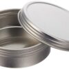 Screw Top Round Steel Tins, 4oz (24 Per Pack)