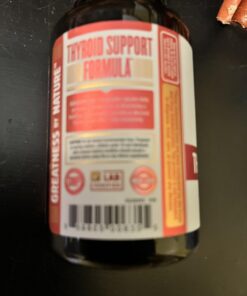 Zhou Thyroid Support Complex with Iodine Supplement, Increase Energy, Fight Brain Fog with Vitamin B12, Iodine, Magnesium, Zinc, Selenium, No Soy, Gluten-Free, 30 Servings, 60 Caps 26 61g5UnZxhiL