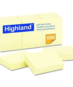 Highland 6539YW Self-Stick Notes, 1 1/2 x 2, Yellow, 100-Sheet (Pack of 36) 3 61g5WA9f0uL