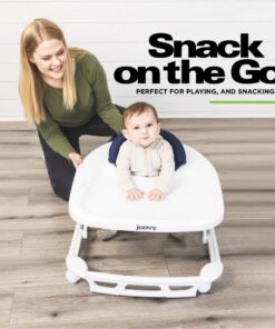 Joovy Spoon Baby Walker & Activity Center Featuring Three Adjustable Heights, Tough Luggage Grade Seat Material, and 30 lb Weight Capacity - JPMA Safety Certified (Blueberry) Blueberry 28 61g5y6C28HL 1