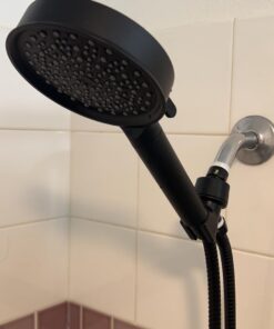 Cobbe Filtered Shower Head with Handheld, High Pressure 6 Spray Mode Showerhead with Filters, Water Softener Filters Beads for Hard Water - Remove Chlorine - Reduces Dry Itchy Skin, Matte Black Round 1. Matte Black 39 61g71fxymjL