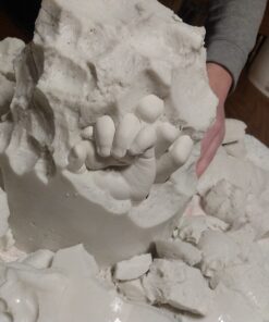 Luna Bean Huge Oversize XL Family Hand Casting Kit – Family Size Hand Molding Kit – Casts 6 Hands Comfortably Adults & Kids, Gifts for Family with Kids - Thanksgiving Gifts Family XL 50 61g7Aiw tmL