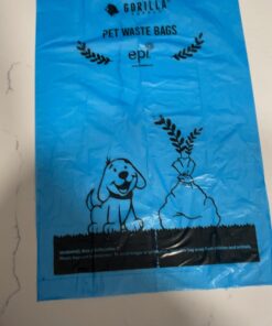 GORILLA SUPPLY Dog Poop Waste Bags with Dispenser and Leash Tie, 9" x 13", Blue, 1000 Count 35 61g99Bdl7jL