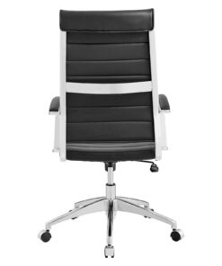 Modway Jive Ribbed High Back Tall Executive Swivel Office Chair With Arms In Black 26 61gErWT7qaL